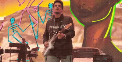 Man Playing Guitar Wearing Begin En Shirt GIF