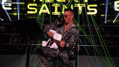 Man Playing Guitar With We Believe In Ricky GIF