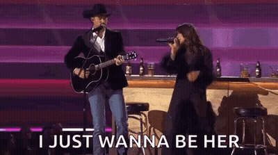 Man Playing Guitar Woman Singing GIF