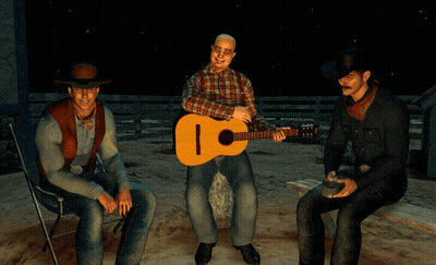 Man Playing Guitar Yodelayee GIF