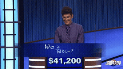 Man Playing Jeopardy For $41,200 Prize GIF