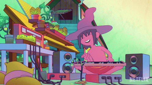 Man Playing Keyboard With Netflix Logo GIF