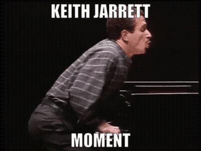 Man Playing Piano Keith Jarrett Moment GIF