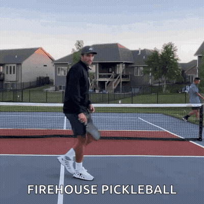 Man Playing Pickleball Firehouse Pickleball GIF