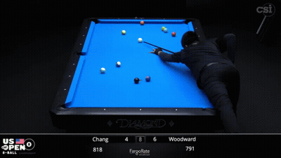 Man Playing Pool On Diamond Table GIF