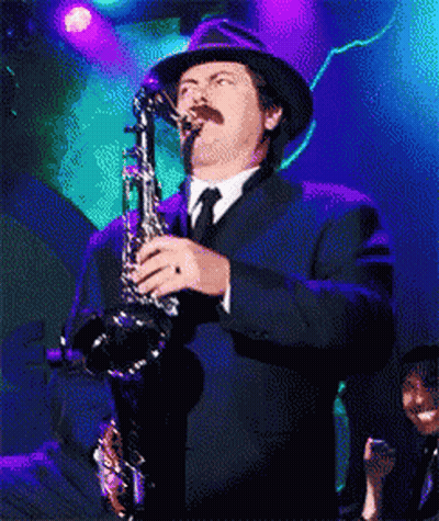 Man Playing Saxophone GIF