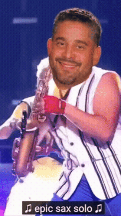Man Playing Saxophone Epic Sax Solo GIF