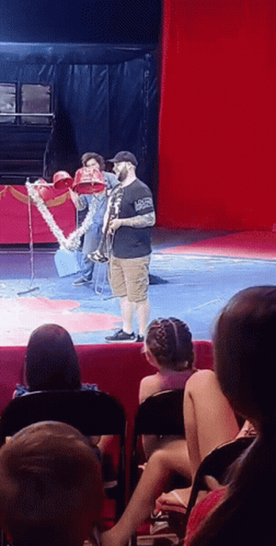 Man Playing Saxophone On Stage GIF