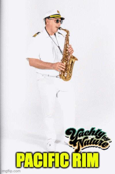 Man Playing Saxophone Yachty Nature Pacific Rim GIF
