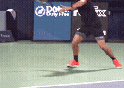 Man Playing Tennis Duty Free GIF