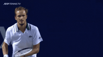 Man Playing Tennis With Emirates Sign GIF
