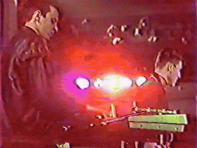 Man Playing Trumpet In Front Of Crowd GIF