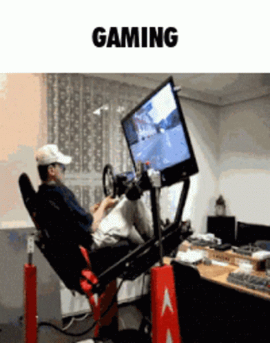 Man Playing Video Game Saying Gaming GIF
