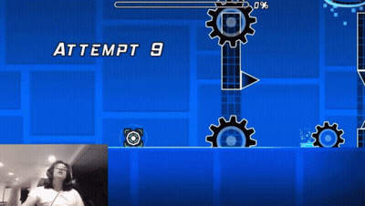 Man Playing Video Game With Number 9 GIF