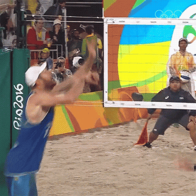 Man Playing Volleyball At Rio 2016 Wall GIF