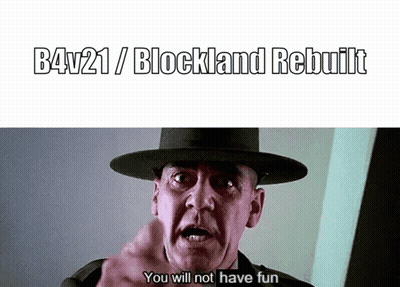 Man Pointing At Camera Saying B4V21 Blockland Rebuilt GIF