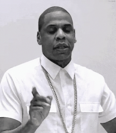 Man Pointing At Camera White Shirt Gold Chain GIF