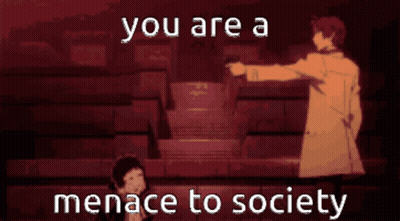 Man Pointing At Child You Are A Menace To Society GIF