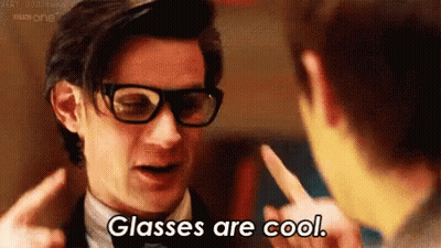 Man Pointing At Glasses Talking GIF