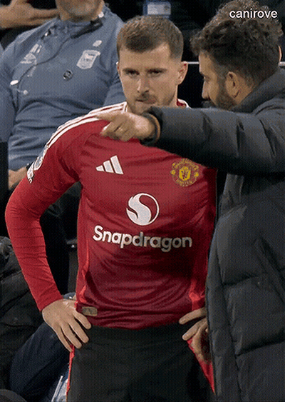 Man Pointing At Man In Red Snapdragon Jersey GIF