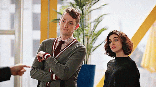 Man Pointing At Woman GIF
