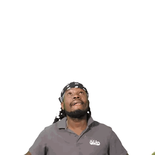 Man Pointing Up In Eko Shirt Sticker