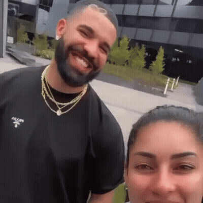 Man Posing With Smiling Woman GIF