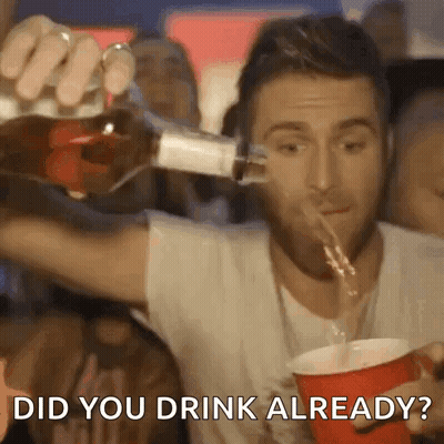 Man Pouring Red Cup Did You Drink Already GIF