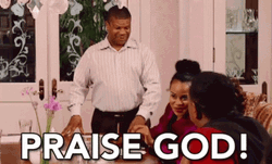 Man Praise God With His Friends GIF