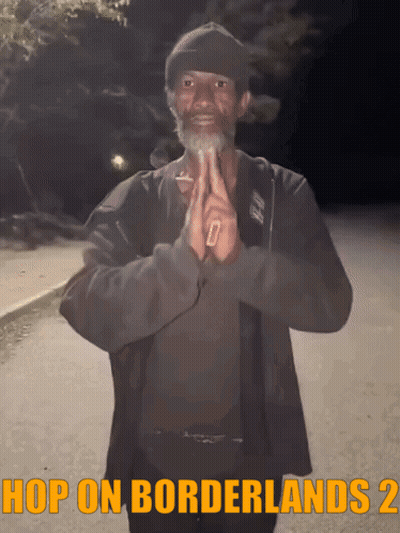 Man Praying Hop On Borderlands 2 GIF