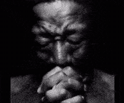 Man Praying With Folded Hands GIF