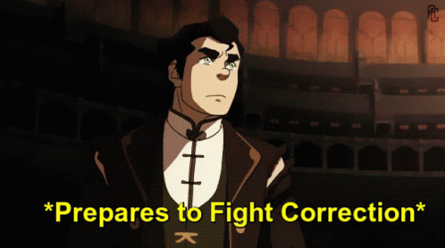 Man Prepares To Fight Correction GIF