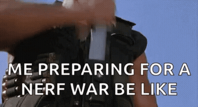 Man Preparing For Nerf War GIF