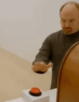 Man Pressing Red Button GIF