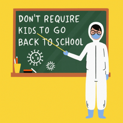 Man Protective Suit Don't Require Kids Back School GIF