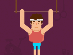 Man Pull Ups Animation GIF