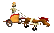 Man Pulling Horse-Drawn Carriage Sticker