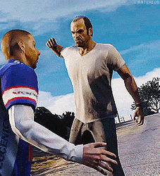 Man Punching People GTA GIF