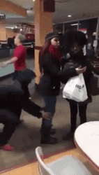 Man Push Girl Result In Broken Ankles GIF