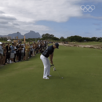 Man Putting Golf Ball GIF