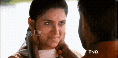 Man Putting Hand On Woman's Face With TNA GIF