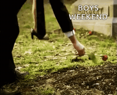 Man Putting Red Rose On Grave GIF