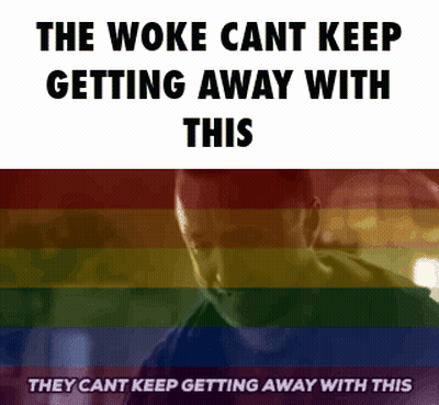Man Rainbow Flag Woke Cant Keep Getting Away GIF