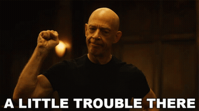 Man Raising Fist Saying A Little Trouble There GIF