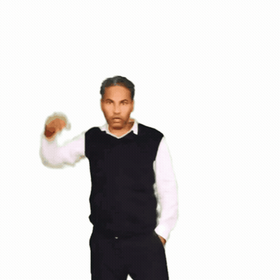 Man Raising Fist With Protest GIF