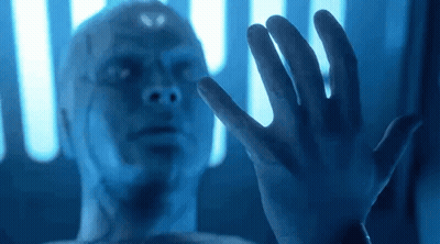 Man Reaching Toward Glass Wall GIF