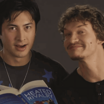 Man Reading Book Heated Rivalry GIF
