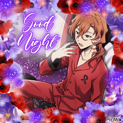 Man Reading Book Saying Good Night GIF