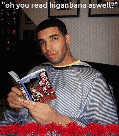 Man Reading Book Saying Oh You Read Higanbana GIF