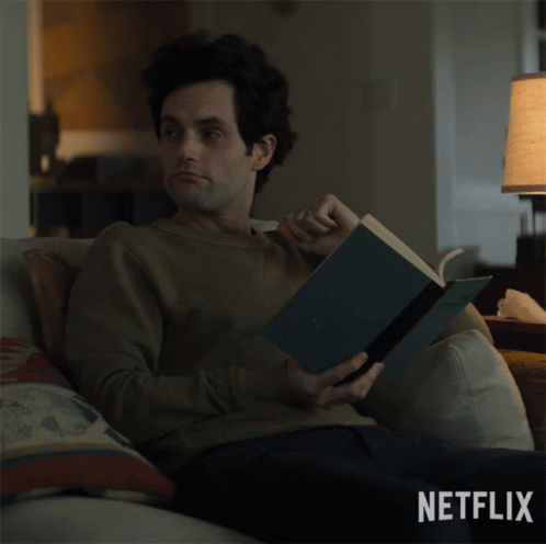 Man Reading Book With Good Work Netflix GIF